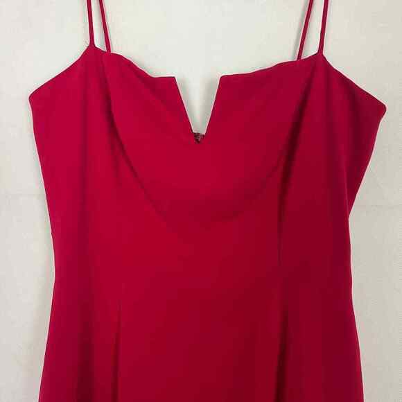Jaygodfray Women's Daisy True Red Sleeveless Dress Size 8 - Picture 3 of 11
